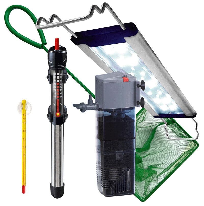 Akvarij kompletni za ribe 60 litrov 60x30x35cm