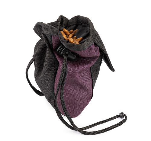 Večnamenska torbica za pasje priboljške bordo rdeča