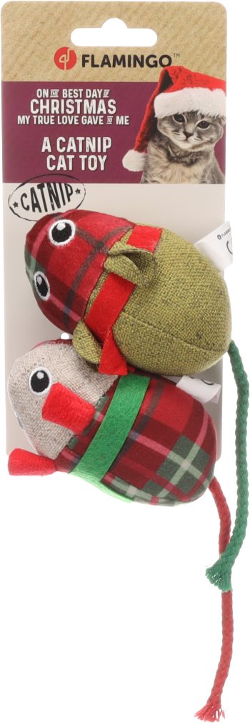 Božična igrača miška Finley 2kosa Flamingo