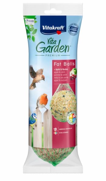 Lojna pogača za ptice 4 kosi s koščki jabolk in rozinami Vitakraft
