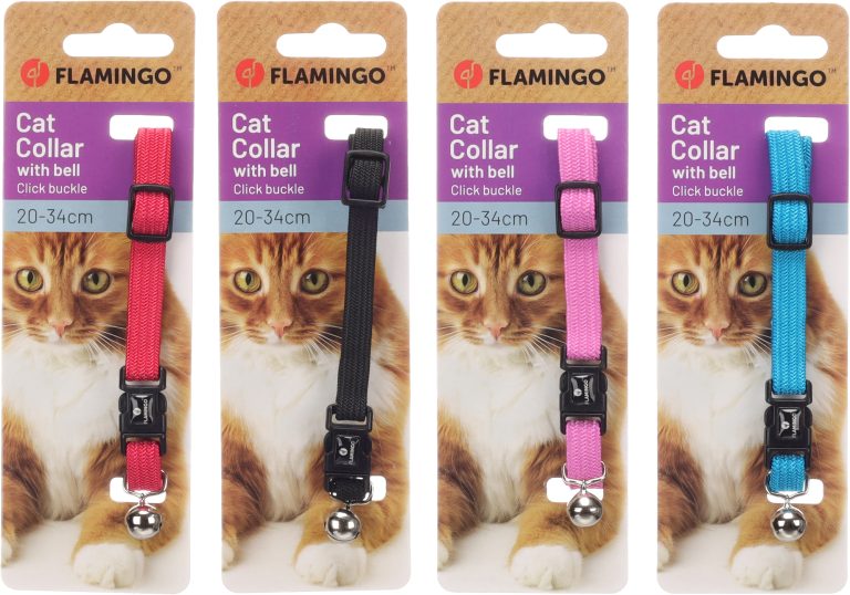 Ovratnica za mačke Libero mix 20-34cm/10mm Flamingo