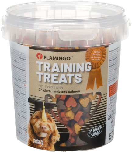 Flamingo Chew'n Snack mehki mini srčki mix 500g