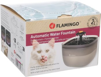 Flamingo fontana za vodo cvet črna 2 litra