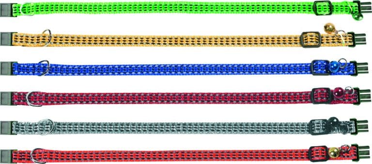 Ovratnica za mačke Bright mix 25-35cm/10mm Flamingo