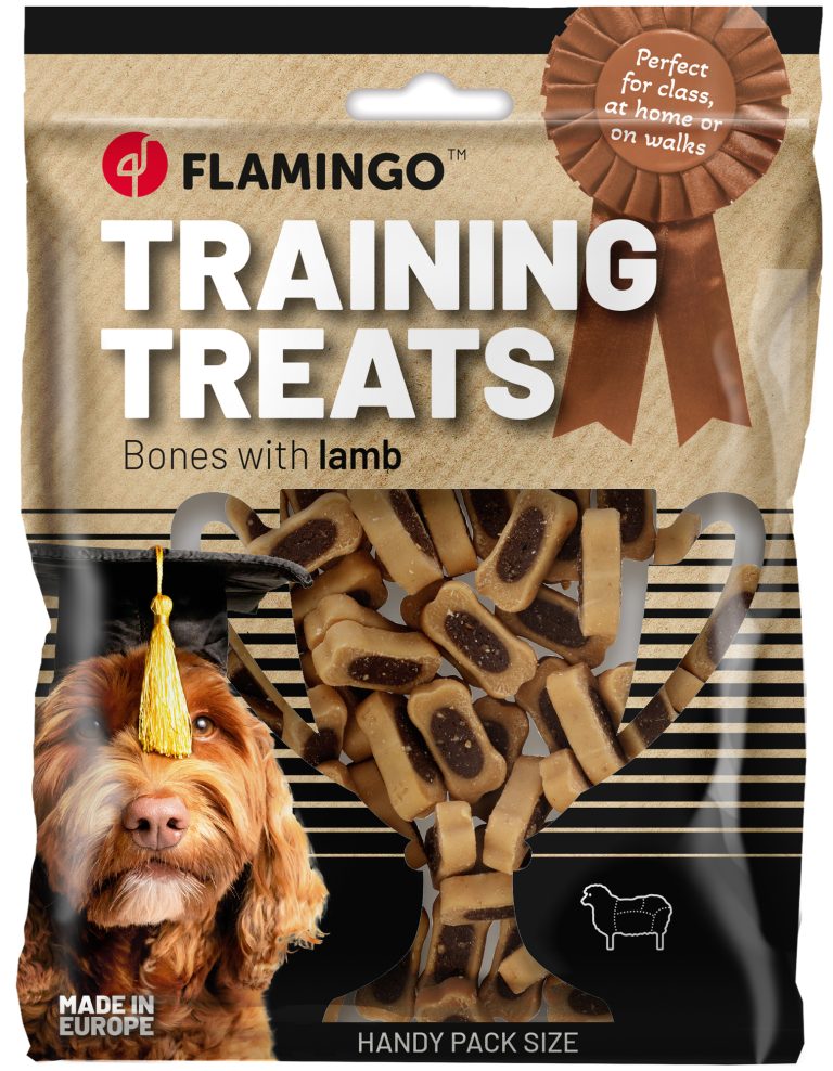Flamingo DUO Bones jagnjetina &ndash; trening pribolj&scaron;ki za pse 100 g