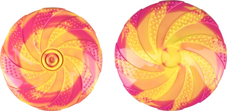 Flamingo frizbi za psa TPR M 22,5 cm &ndash; Zaza oranžno roza