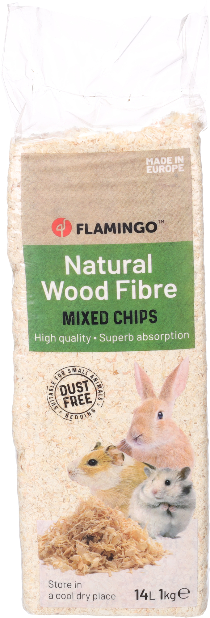 Flamingo žaganje za male živali 14 L