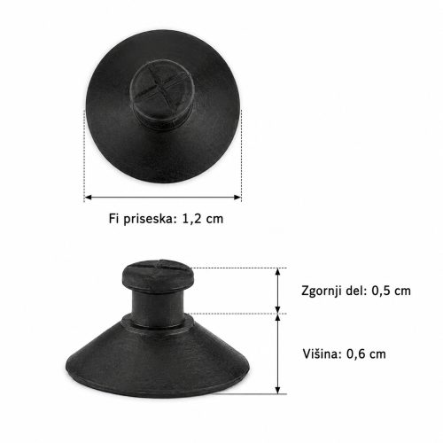 Univerzalni silikonski priseski za filtre fi 1cm - 4 kosi Happet