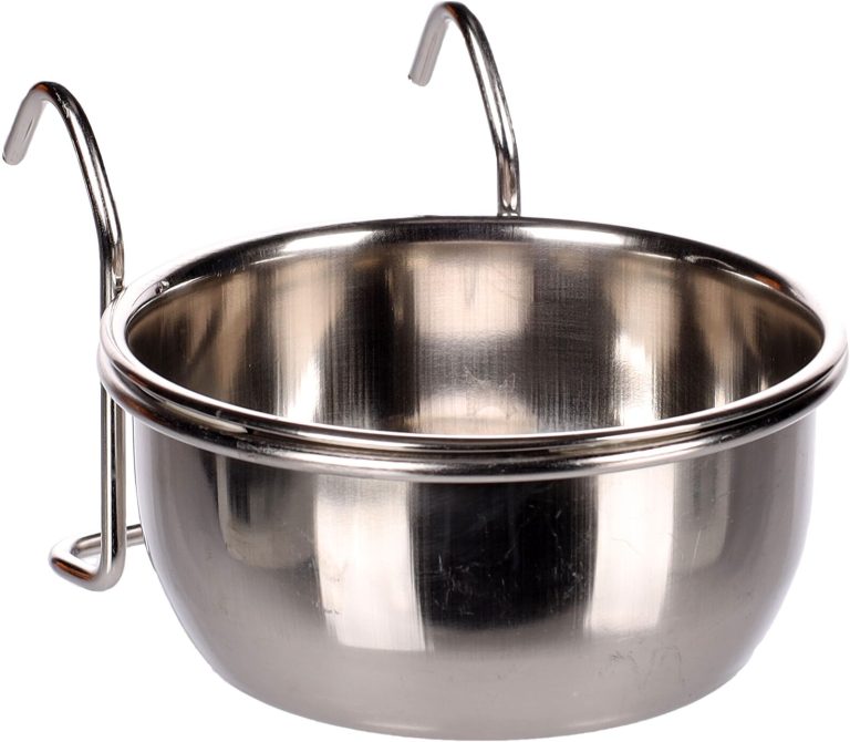 Flamingo posodica za živali z nosilcem 290ml Avaro inox