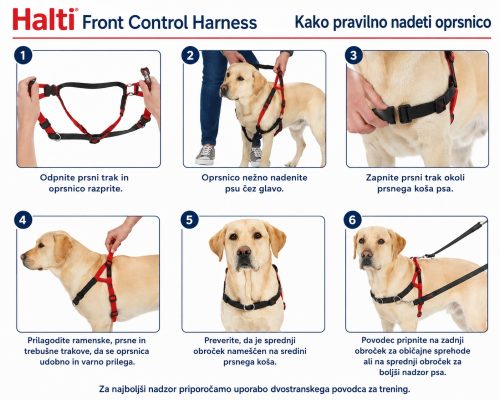 Halti Front Control Harness L – oprsnica proti vlečenju