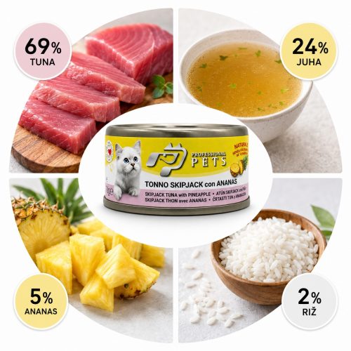 Professional Pets Naturale tuna z ananasom 70 g