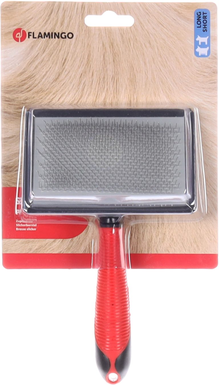 Flamingo Premium Care slicker krtača za pse XL 19 cm